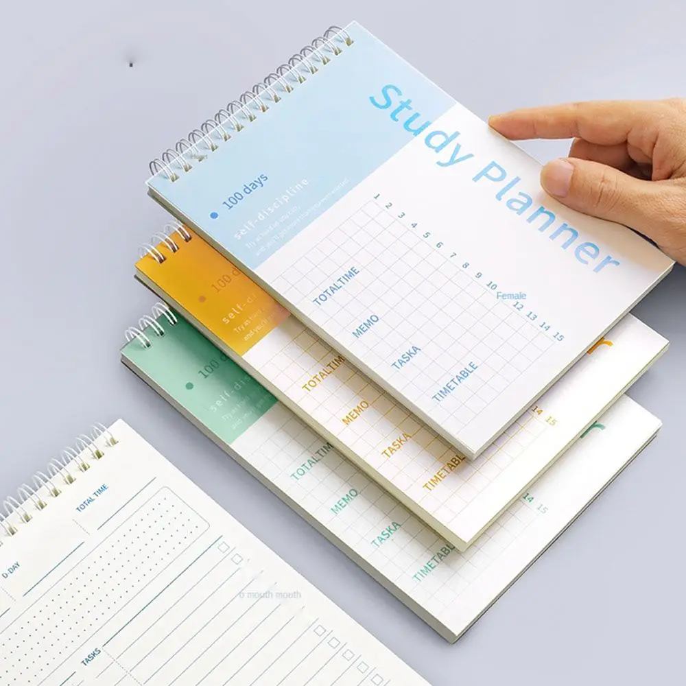 

Stationary Diary Notepad Study Planner Students A5 Coil Notebook Spiral Notebook Weekly Planner Notebook Schedule Book