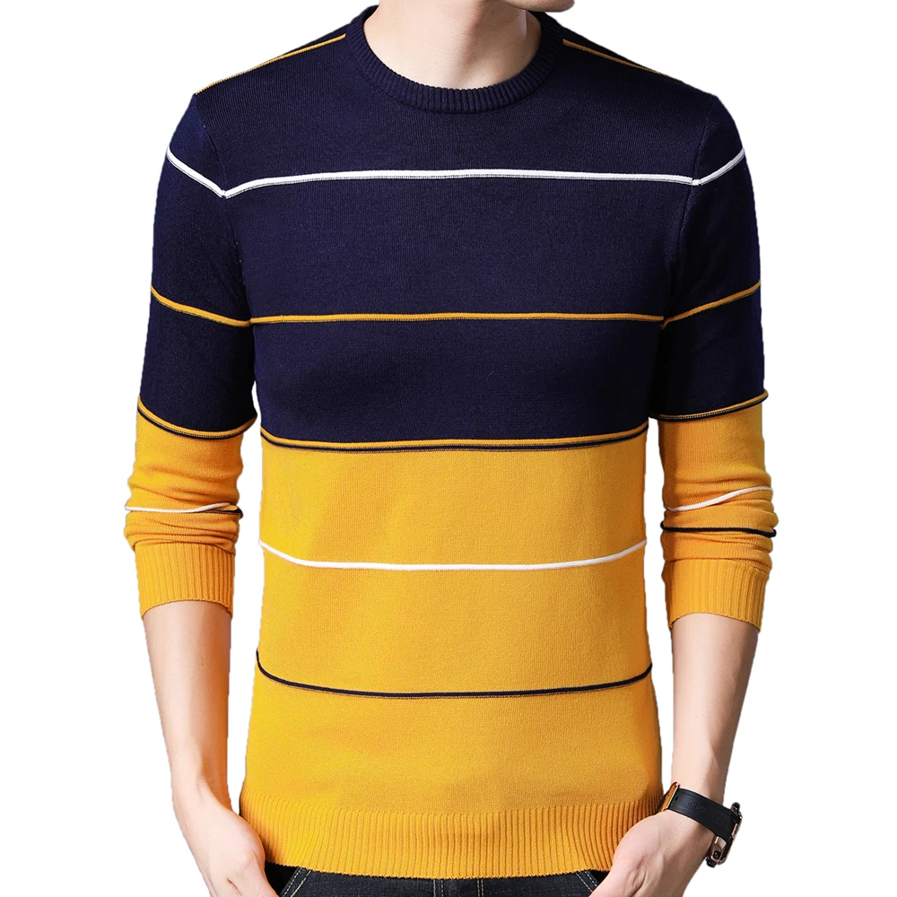 Casual Thick Warm Winter Luxury Knitted Pull Sweater Men Wear Jersey Dress Pullover Knit Mens Sweaters Male Fashions 71810