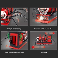 Spider Train Cartoon Monster Steam Trains Moc Game Building Blocks Choo-Choo Charles HorrorsBricks Toys for Children 2