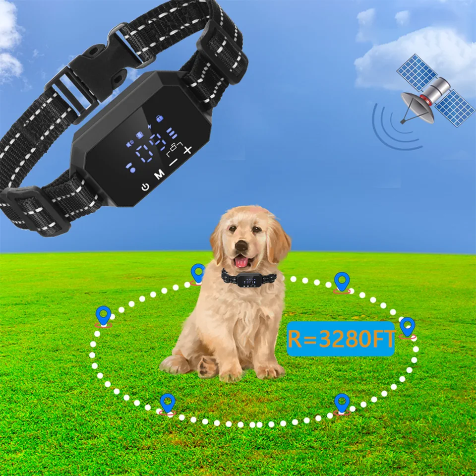 Shock Fence For Dogs Wireless Outdoor Wireless Dogs PLOJOP GPS
