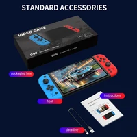 G90 PSP 7 pouces 64GB 4000mAh console de jeu portable arcade adapté pour PSP/PS1 rétro TV contrôleur de jeu cadeau pour garçons 5