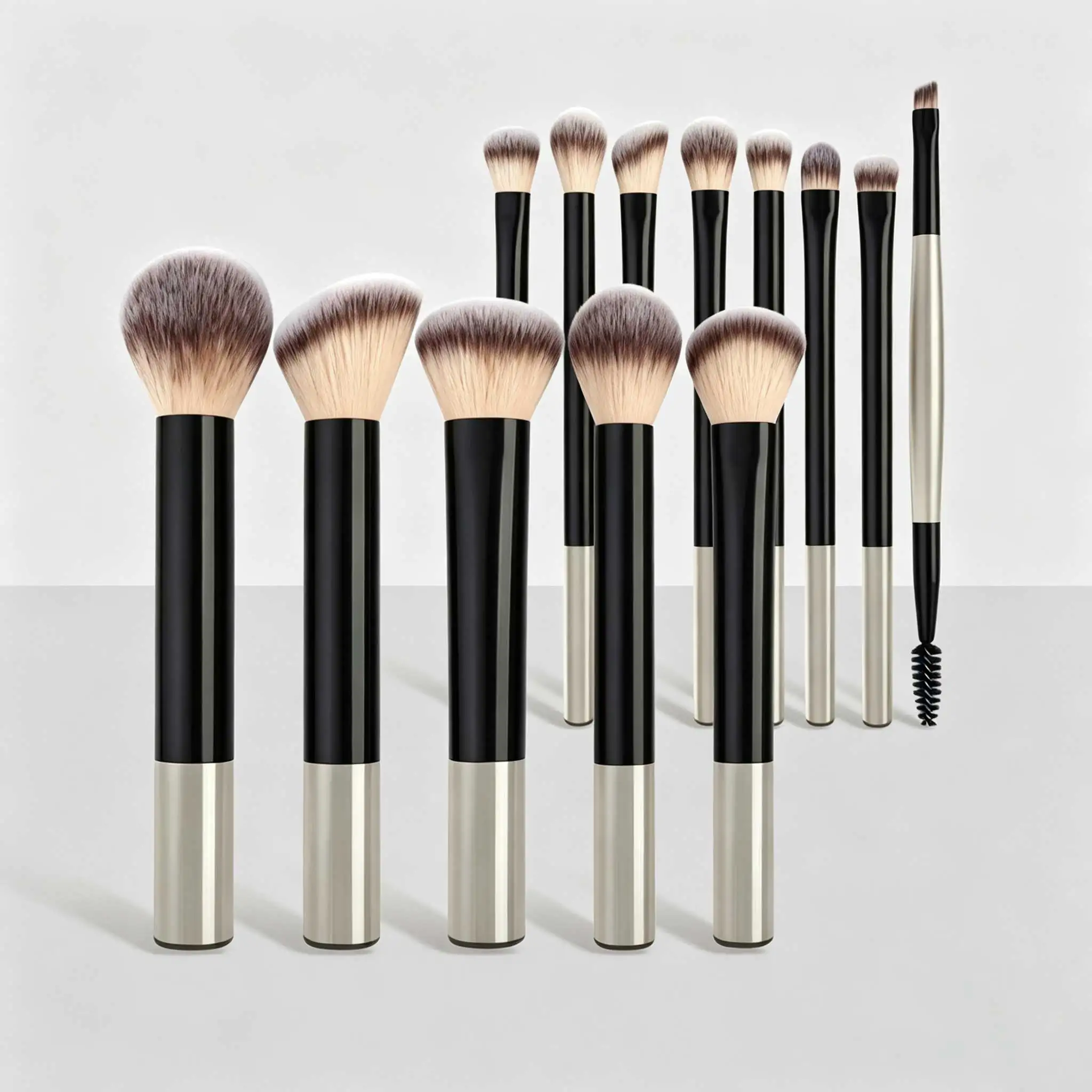 Komplettes Make-up Pinselset Mit Weichem Kunsthaar Für Gesicht_voghion.com