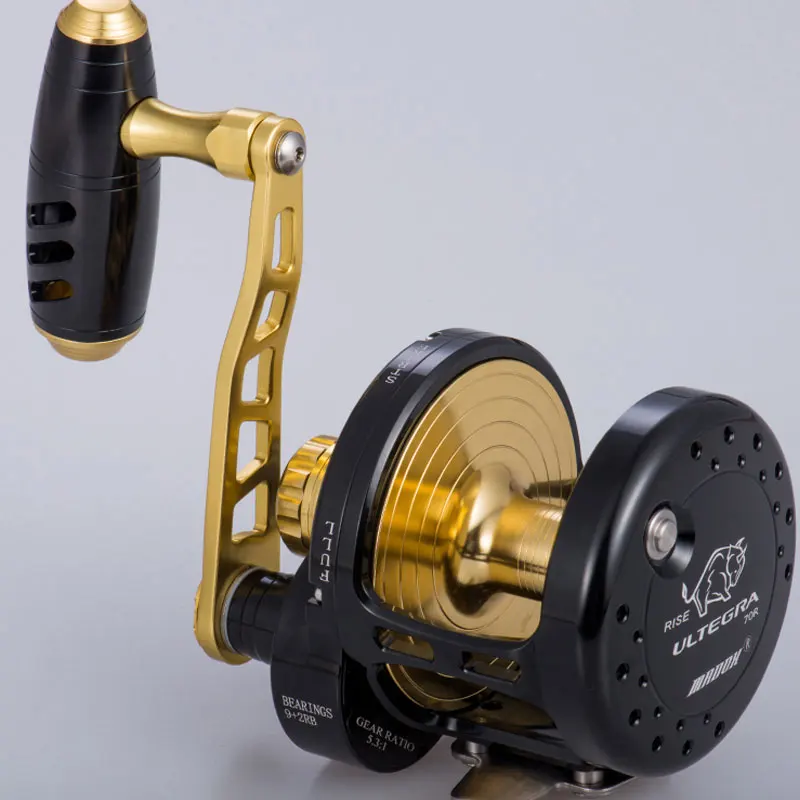 Madox-スロージギング用のオールメタルリール,最大抗力40kg 11bb