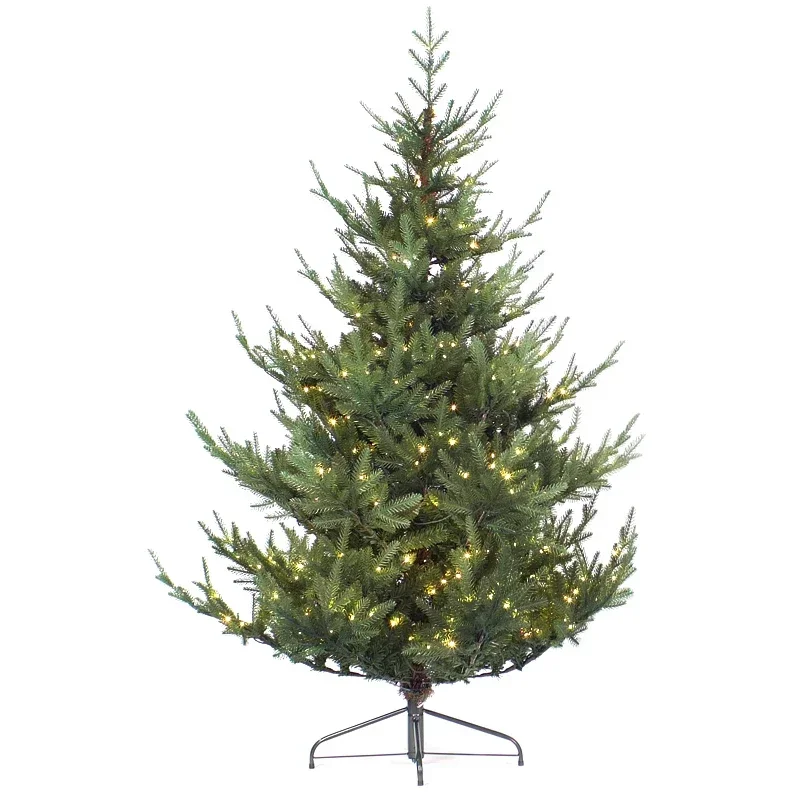 

150cm-270cm Prelit PE+PVC Christmas Tree Home Shopping Mall Lighting Decoration Large Luxury Encryption Holiday Tree Ornaments