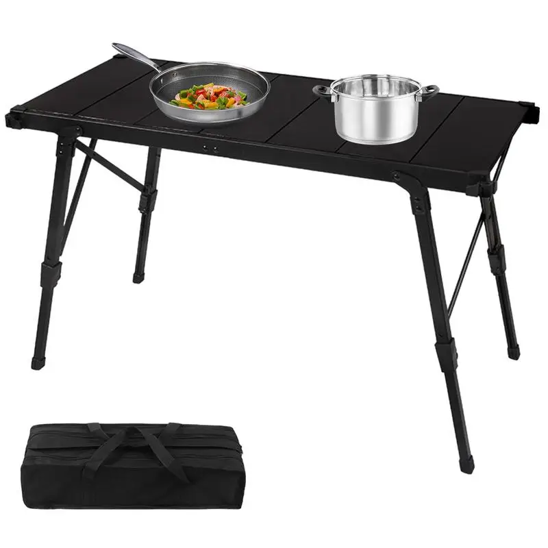 

Portable Picnic Table Foldable Camping Table Beach Picnic Table Height Adjustable Collapsible Table Portable Table Outdoor
