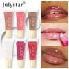 Nude Brown Plumping Lip Gloss Moisturising Fruit Lip Oil Transparent Fullness Lips Tint Soft Tube Makeup Applicator Beauty Care 3