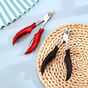 Strumenti per manicure per unghie: pinza per cuticole, tagliaunghie incarnite, pinza a becco di falco, pinza a punta per pelle morta, forbice per onicomicosi