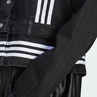 Adidas officiel véritable originaux femmes rayé décontracté vêtements de travail col rabattu veste JJ3095 3