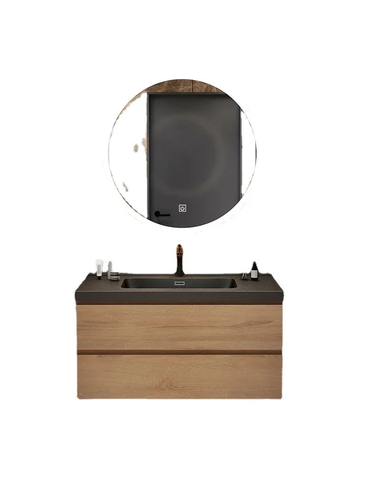

Hxl Bathroom Cabinet Combination Wood Color Wash Toilet Wash up Sink Rock Whole Washbin