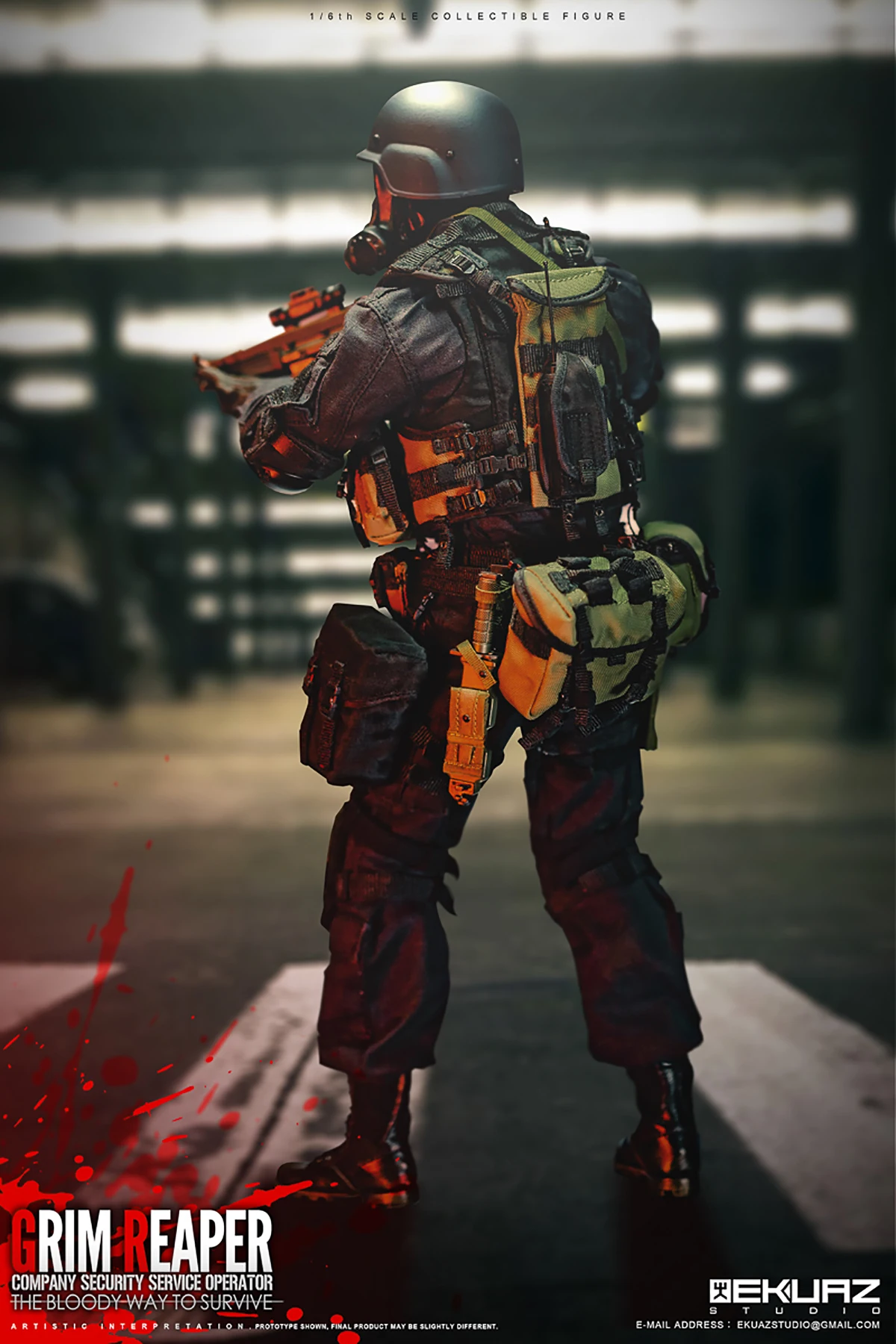 その他 ekuaz studio grim reaper 1/6 EKUAZ STUDIO EKS05 1/6 Hunk Grim Reaper Company Security