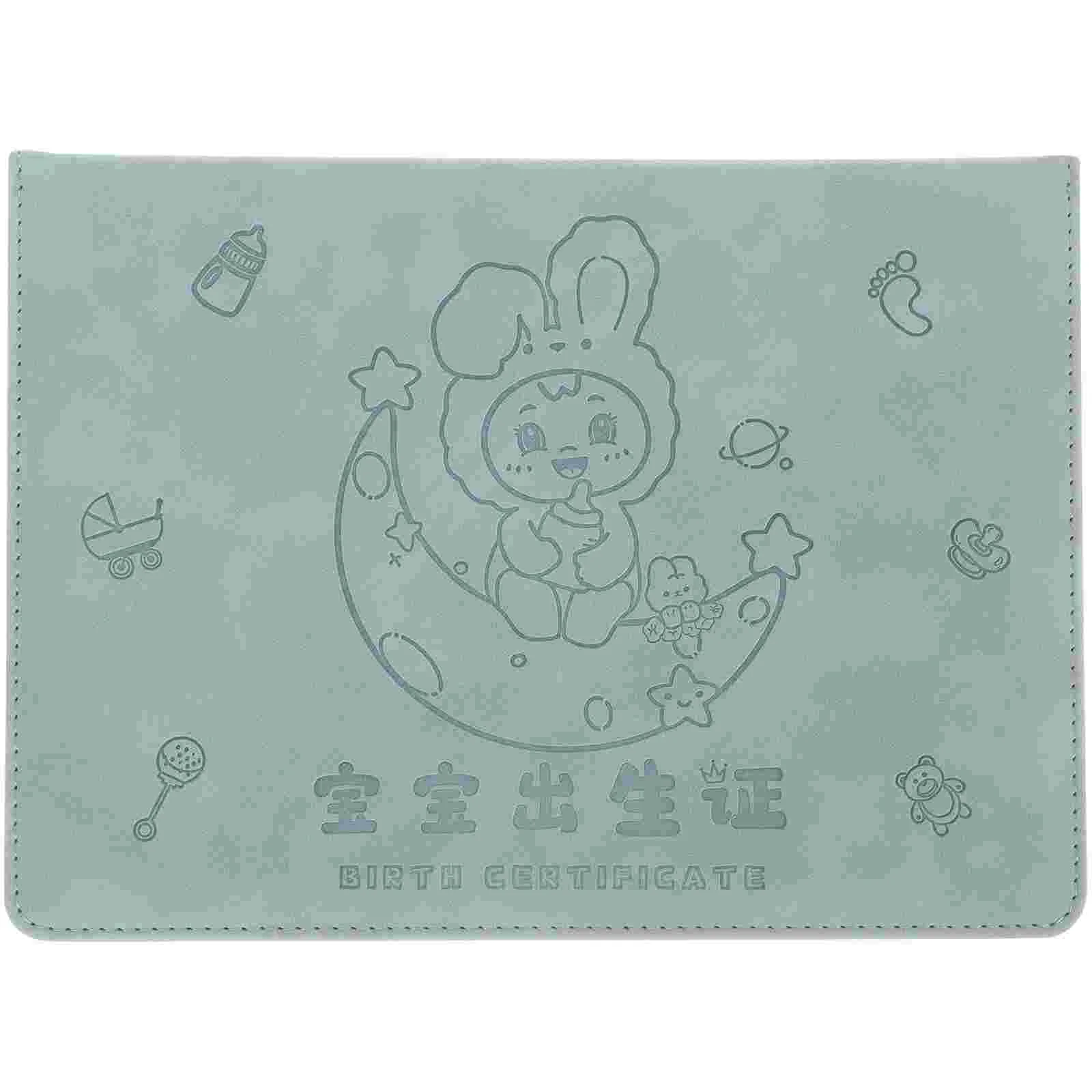 

Защитный кожаный держатель для свидетельства о рождении с мультяшным кроликом