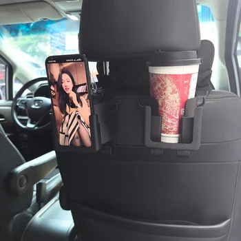 Organizer per sedile auto da 2 pezzi, porta bicchieri, gancio porta telefono, borsa portaoggetti posteriore per auto, accessori interni auto, accessori da viaggio