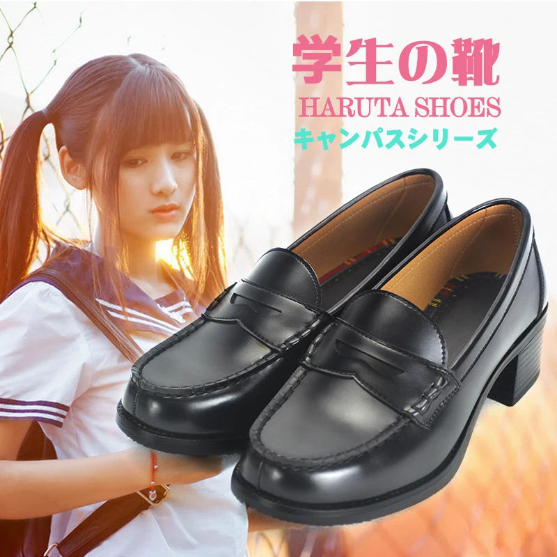 Cosplay Shoes Anime Japan Style Student Lolita Girl JK Shoes Women Block Heels PU Leather Loafers Casual Shoes