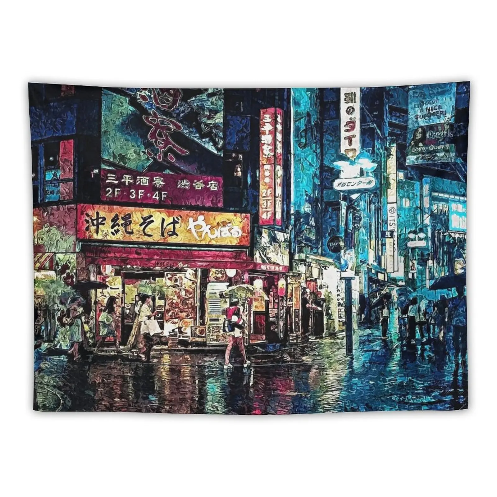 

Nightlife Tapestry Decor For Room Wallpaper Bedroom