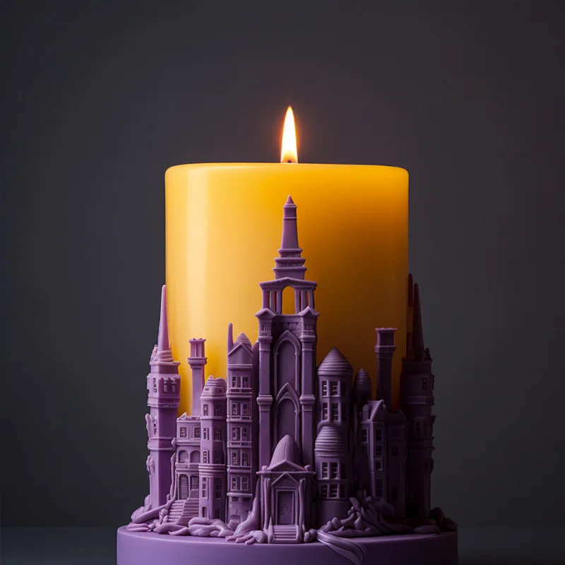 3D 성 향기 실리콘 캔들 몰드, DIY, 수제 선물, 아로마 테라피 석고, 디퓨저 스톤 몰드, 무스 케이크 몰드