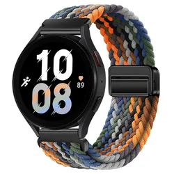 Nylon Braided Loop Strap Bracelet Band - Adjustable and Stylish, 20mm/22mm for 22mm width (Cowboy color)