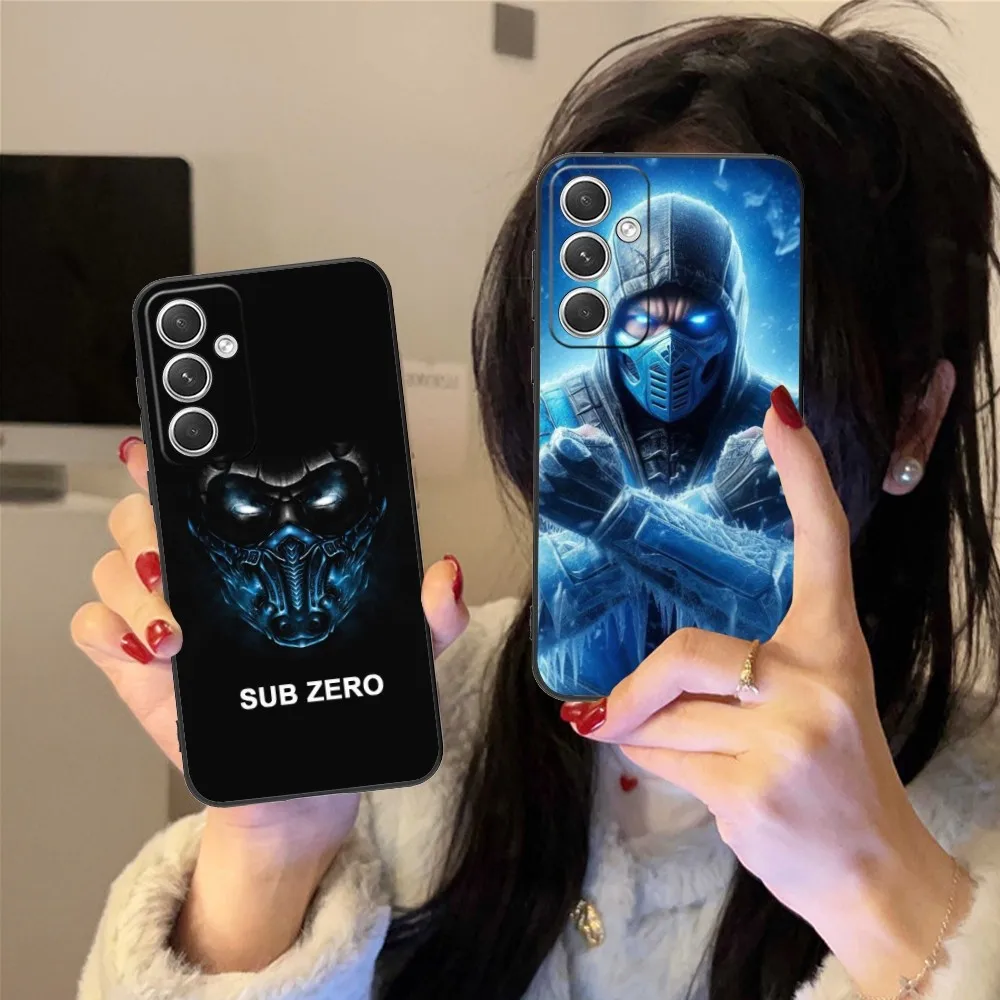 Mk Sub Zero Mobile Cell Phone Case For Samsung Galaxy S24 S23 S22 S21 S20 S10 S9 Plus Fe Ultra Lite Black Phone Cover Funda