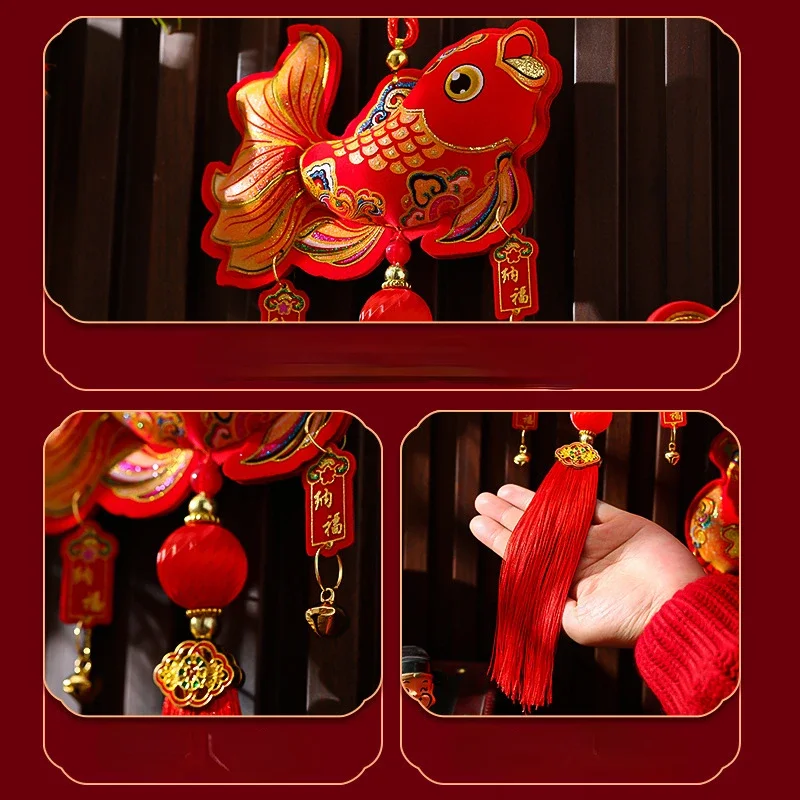 New Year Decoration Items Chinese Traditional Chinese New Year Hanging Strings Bell Hanging Decoration Spring Festival Lanterns 3