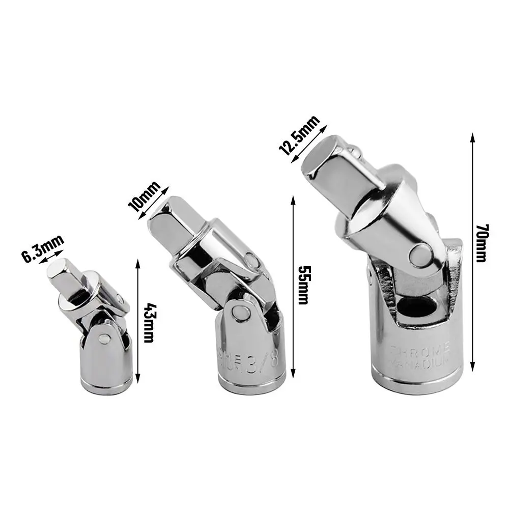 Chrome Vanadium Steel Ratchet Tool Parts Adapter Set for Vehicle Maintenance