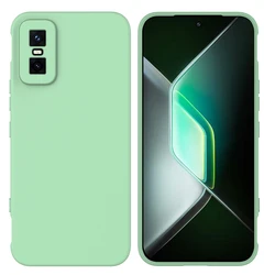 Ultra Slim Microfiber Lining Design Rubber Case - Elegant Back Cover for Infinix GT 30 Pro (Light Green)