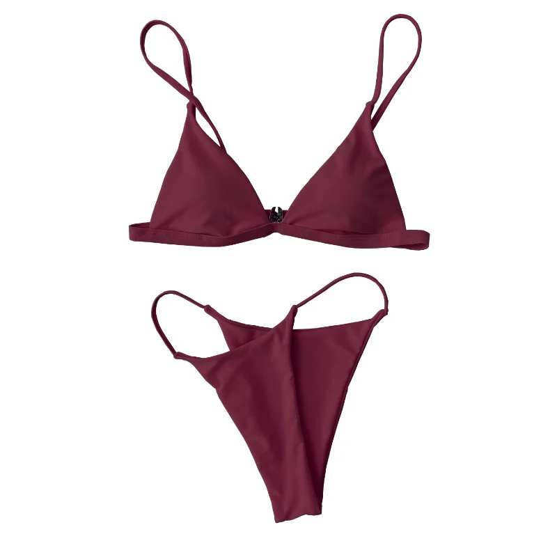 Solid Swimwear Women Sexy Brazilian Bathing Suit Bikini Push Up Swimsuit Biquinis Summer Swim Wear Beachwear Female Swim Suit