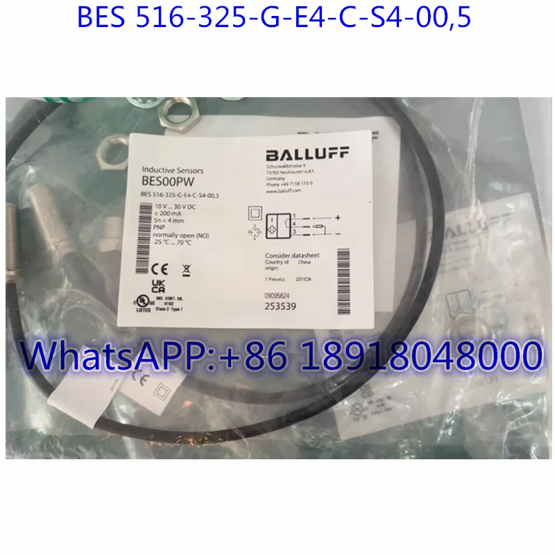 

Brand New BES00PW Balluff proximity switch BES 516-325-G-E4-C-S4-00,5 Fast Shipping