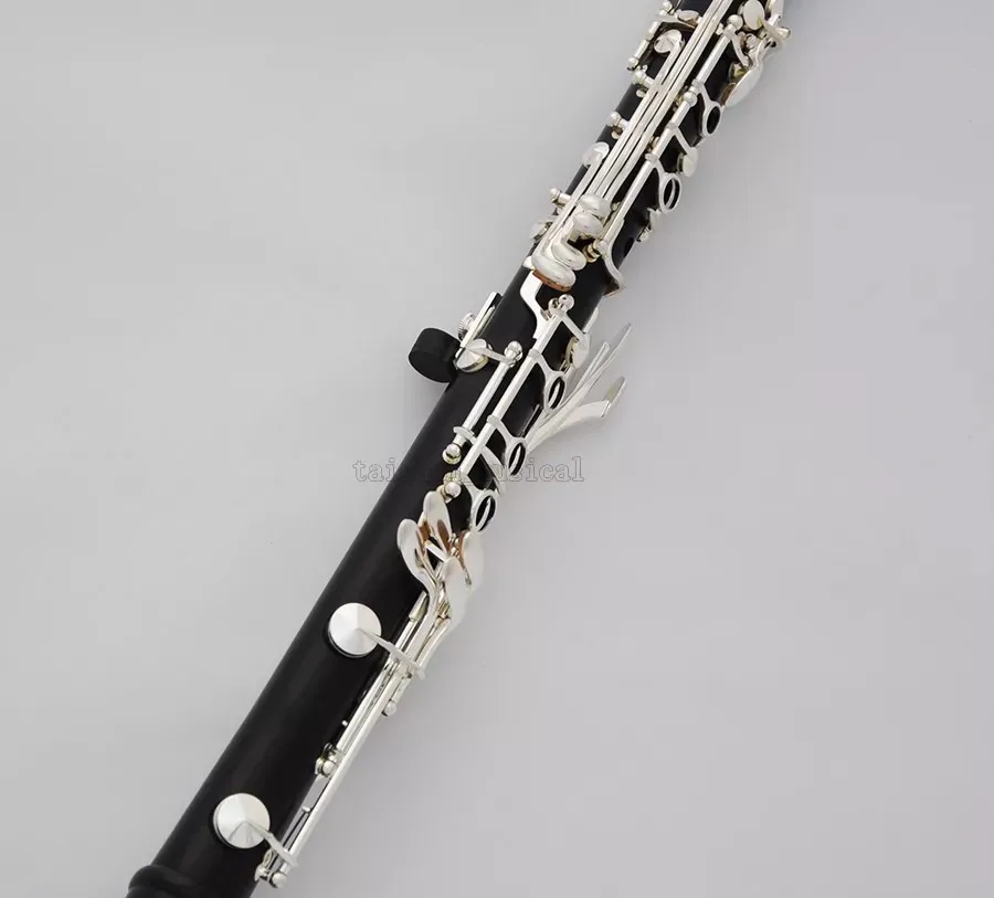 Professional A Clarinet 18 Key Silver Plated Ebony Wooden W/ Hard Case
