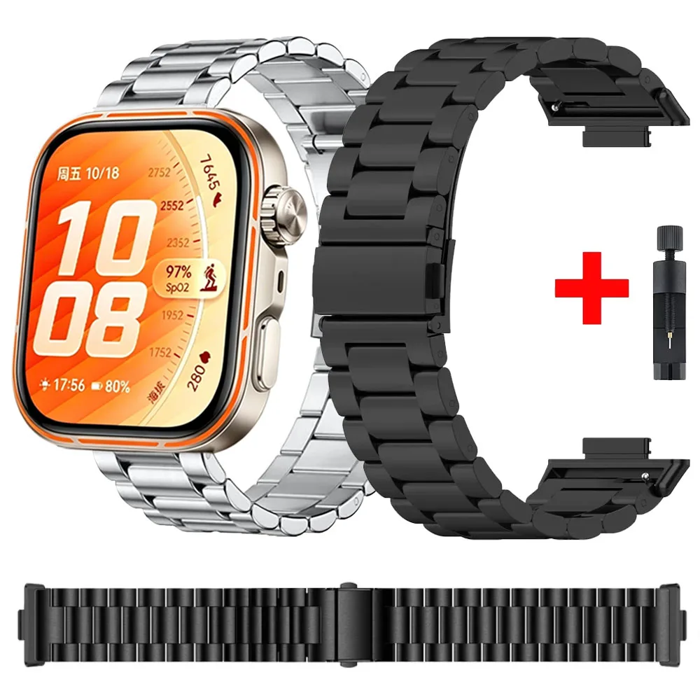 Luxury Stainless Steel Metal Strap - Premium Replacement Bracelet Wristband