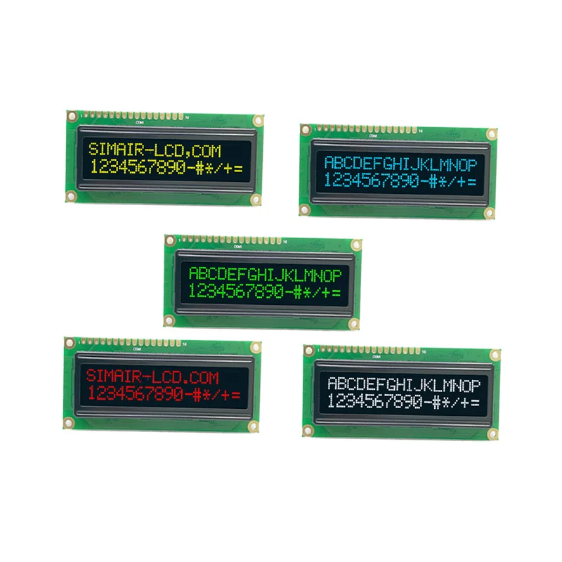 OLED Display 1602 1602 Character Parallel LCD Module LCM Screen Build-in WS0010 Serial SPI West European Scandinavian European