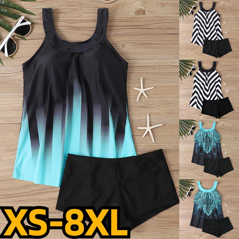 

Новинка 2023, женский удобный пляжный купальник с высокой талией, летний модный купальник нового дизайна с принтом, комплект из двух предметов, комплект бикини