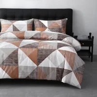 2/3 pièces ensemble de housse de couette en polyester imprimé abstrait doux et respirant, 1 housse de couette + 1/2 taies d'oreiller (pas de drap inclus) 6