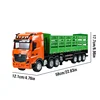 HUINA 1/18 RC Truck Container 9CH Alloy Remote Control High Hurdle Car Light Sound Body Can Be Separated Wood Transporter Gifts 6