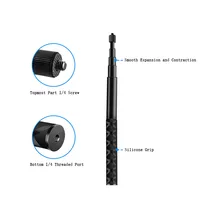 Invisible Bullet Time Selfie Stick for Insta360 X4 X3 X2 GoPro 12 11 10 9 8 DJI Action 4/3 SJCAM Camera Extended Bundle Handle - Image 5