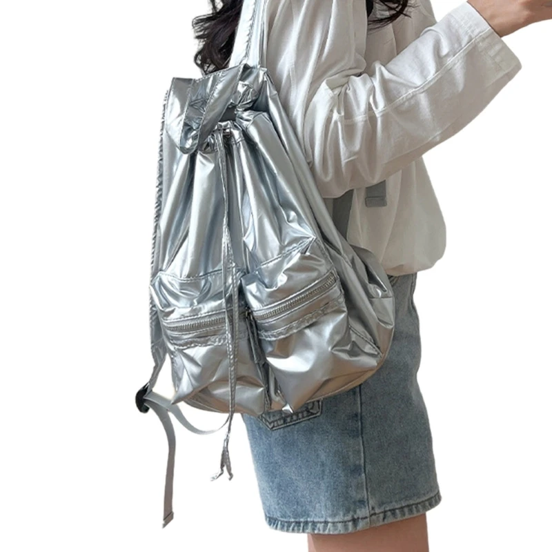 Drawstring Backpack Travel Backpack Large Capacity Backpack Girl School Backpack