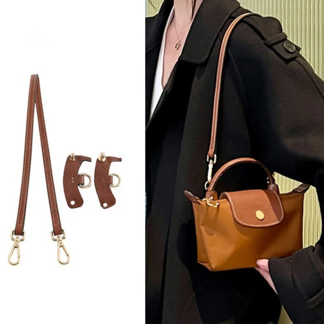 WUTA Bag Transformation Accessories for Longchamp mini Bag Straps  Punch-free Genuine Leather Shoulder Strap Crossbody Conversion - AliExpress