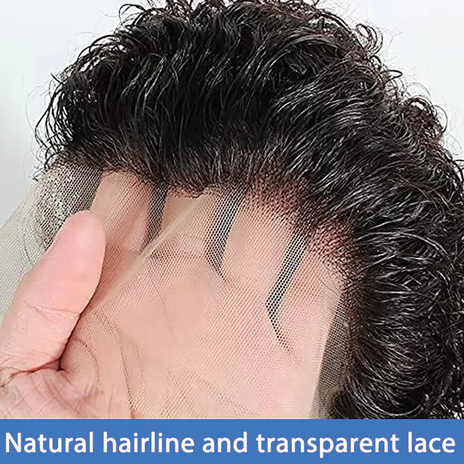 Human Hair Pixie Cut 13x4 Lace Frontal Wig Pixie Curls Short Bob Human Hair Wig Transparent Lace Front