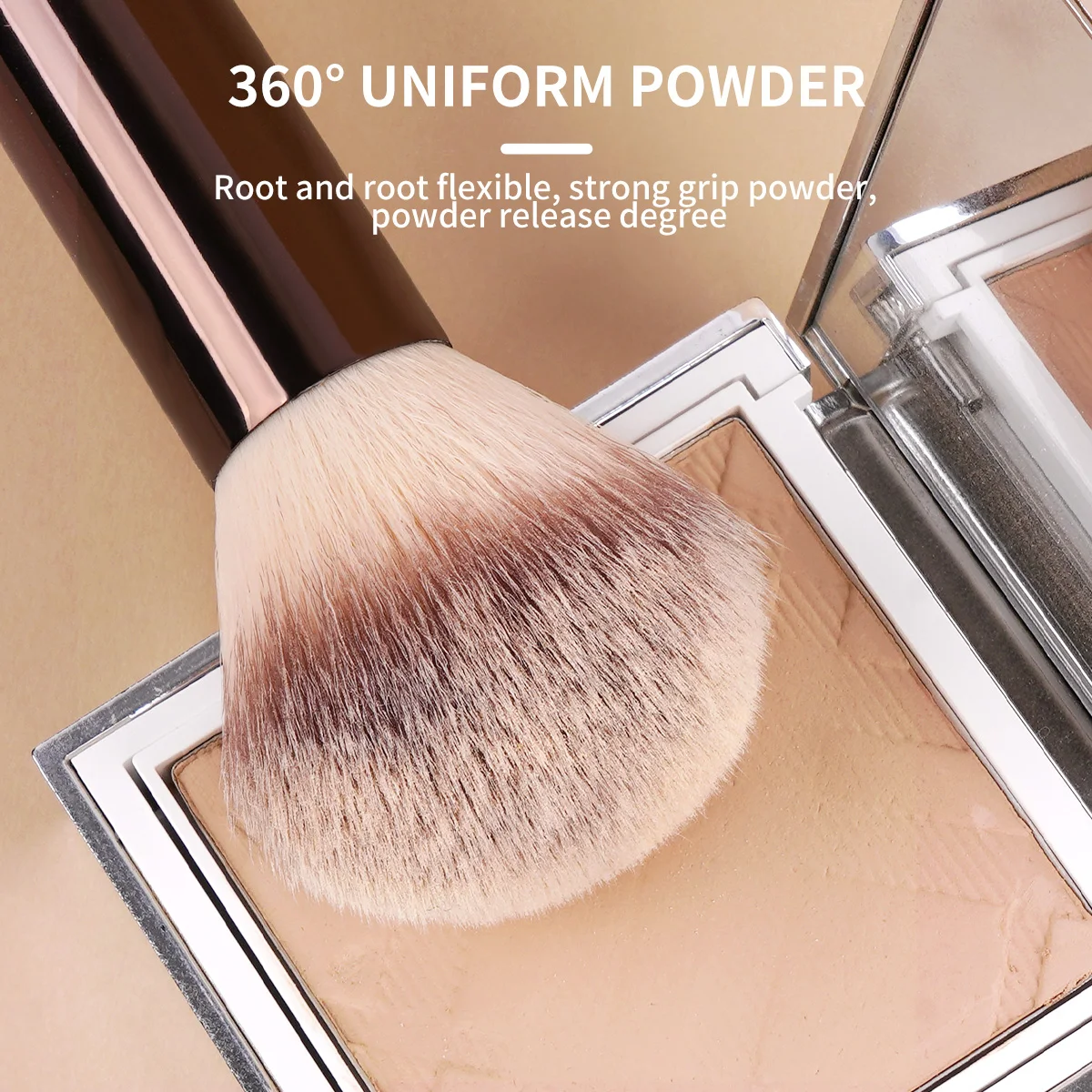Soft Synthetic Flat Top Foundation Makeup Brush for Blush Contour Powder