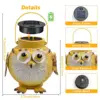 Owl Solar Lanterns Outdoor Waterproof Hanging Solar Lights Owl Gifts for Women Men Metal Decorative LED Owl Lanterns for Garden 2