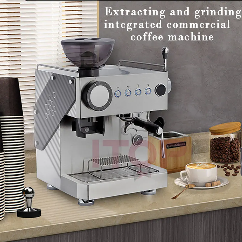 ITOP15BarEspressoMakerExtractingandGrindingIntegratedCoffeeMachineLtalianDualPump