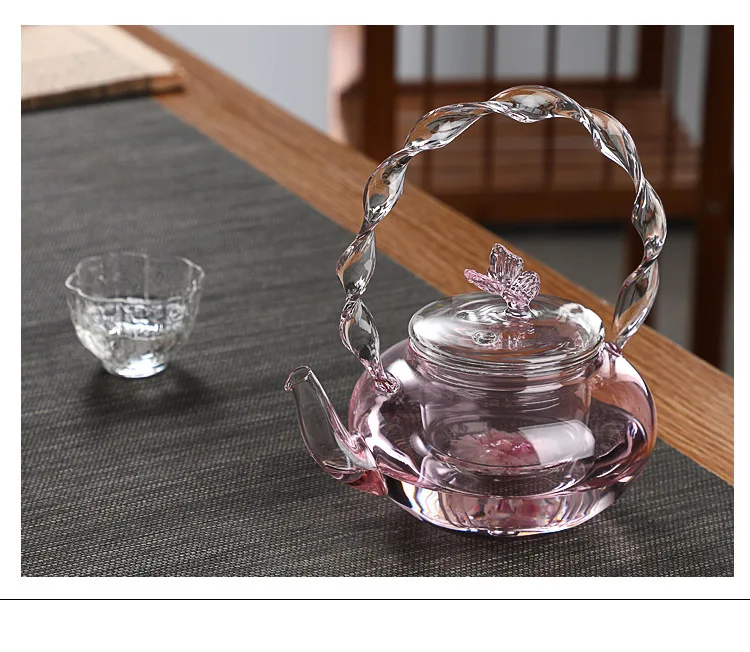 Title 11, Hochwertige Teekanne aus Borosilikatglas mit ge...