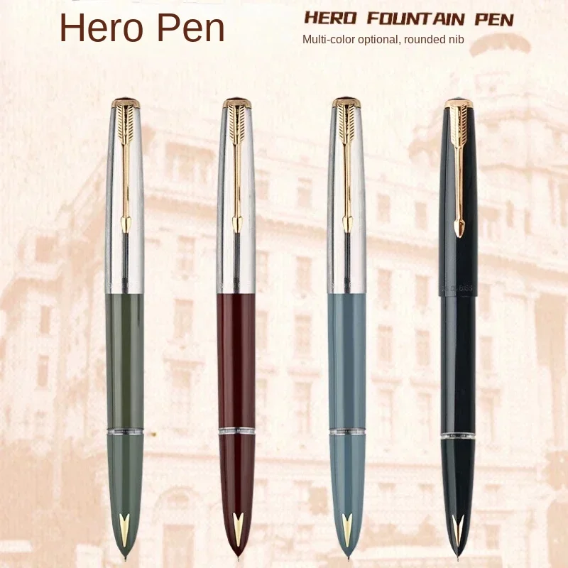 616S Hero Retro Pen Metal Cap Student Adult Practice Calligraphy Learning Stationery Ink Pen Fountain Pens School Supplies