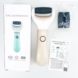 Electric Foot Grinder and Callus Remover for Safe Pedicure and Foot Care (Pink)