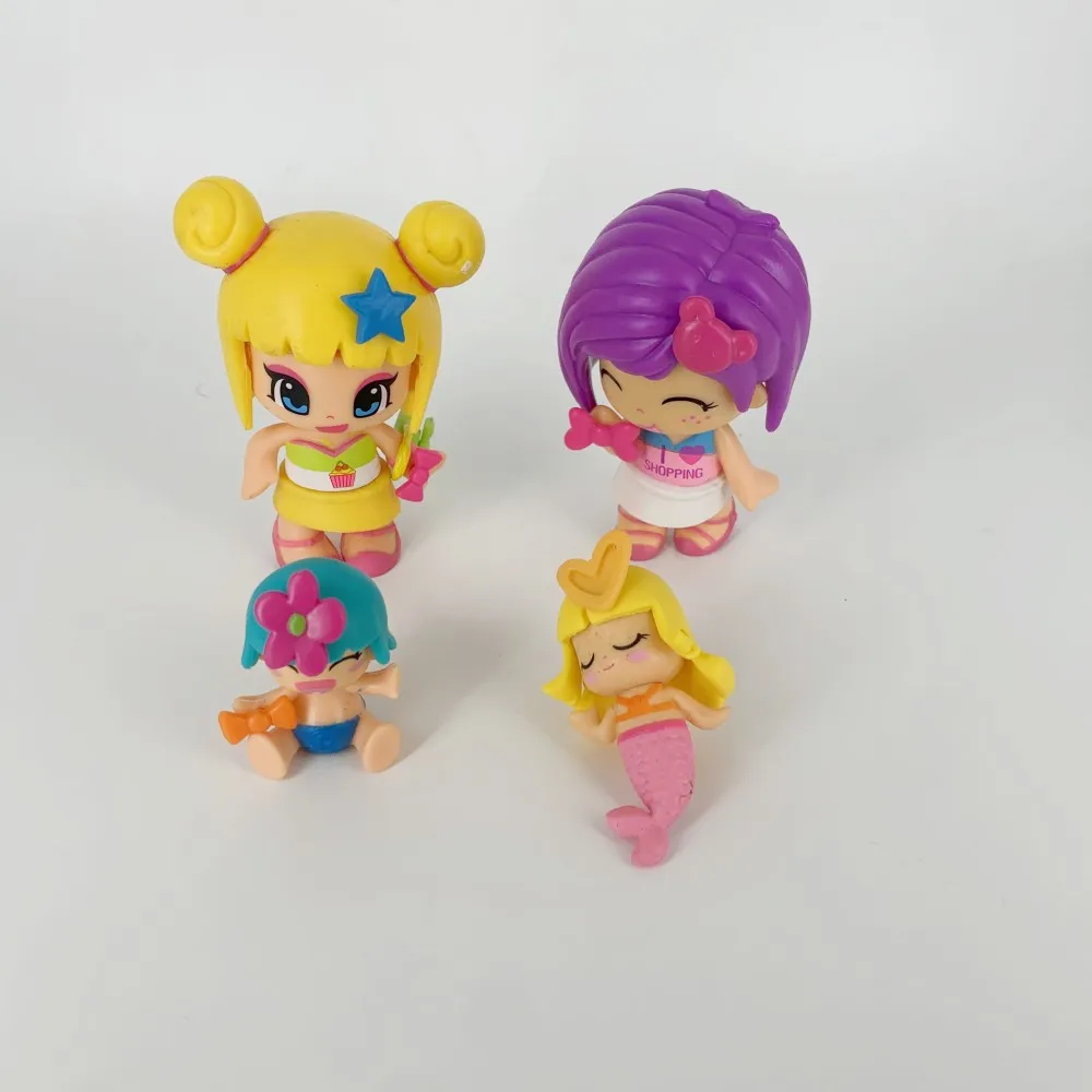 8 stücke Doubleface Pinypon Gilrs und Wenig Baby Action Figure Puppen für Kinder DIY Cartoon Abnehmbare Figuras Spielzeug Weihnachten Geschenk