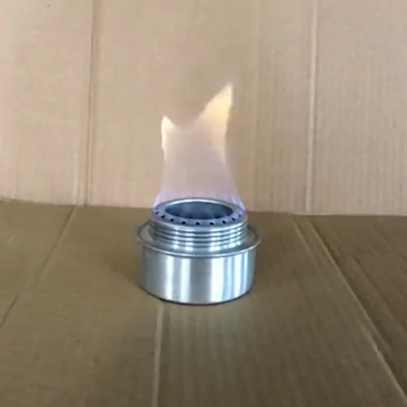 1 PC Ultralight เตาแอลกอฮอล์กลางแจ้ง 100/120ml Mini แบบพกพาเตาแอลกอฮอล์พร้อมฝาปิดกลางแจ้ง Camping Hiking เครื่องครัว 1