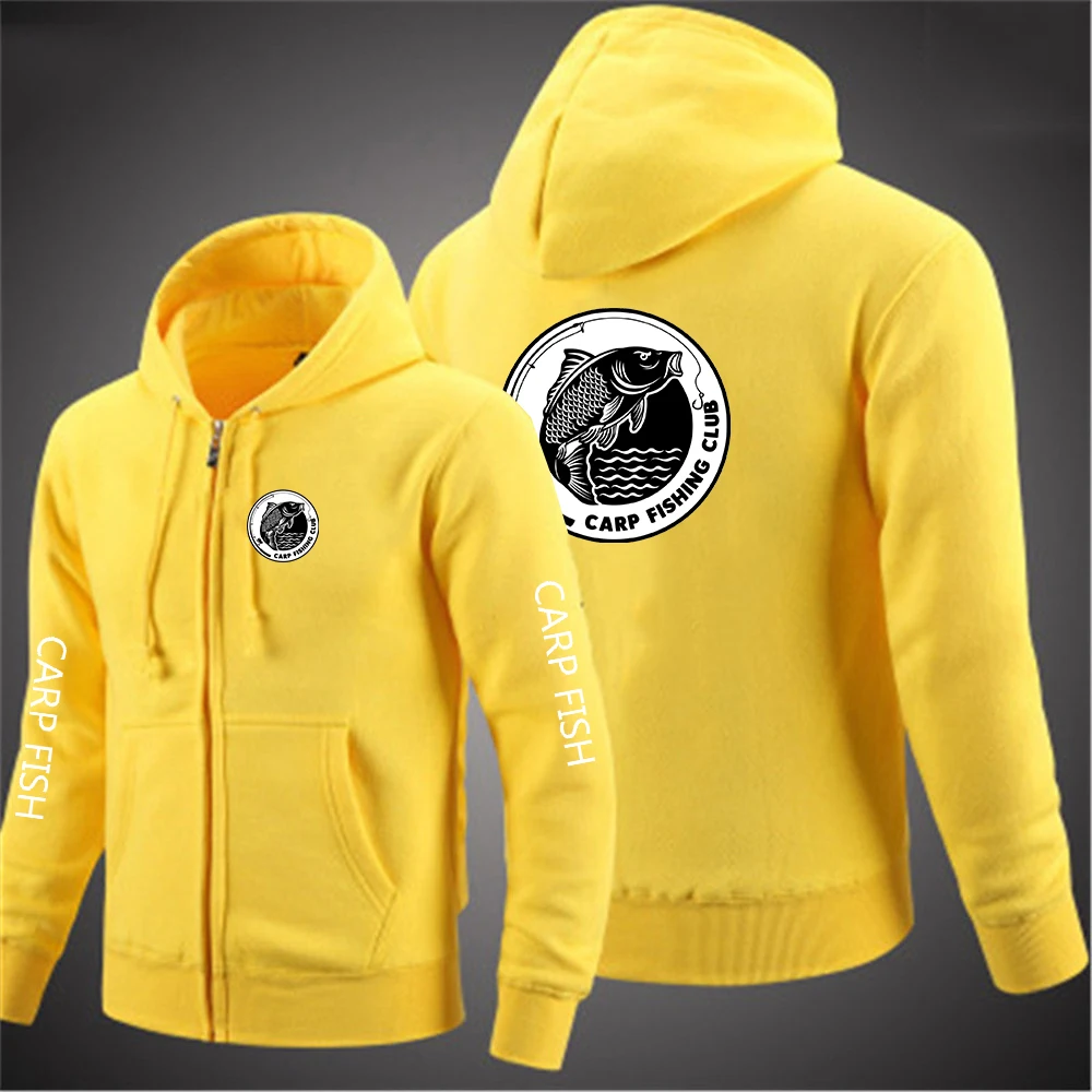 Men Solid Color Zipper Hooded Long Sleeve Jacket Casual Sweatshirt