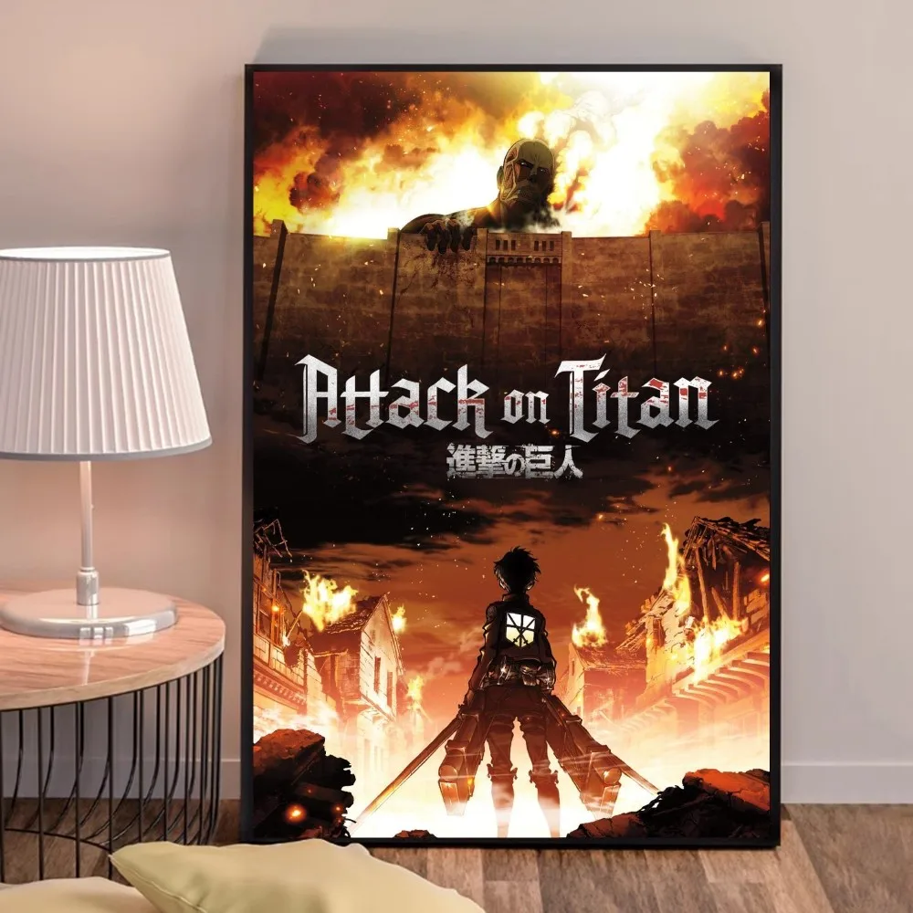 Anime Poster Attack on Titans Poster HD Quality Prints Wall Art Painting Study Home Decor