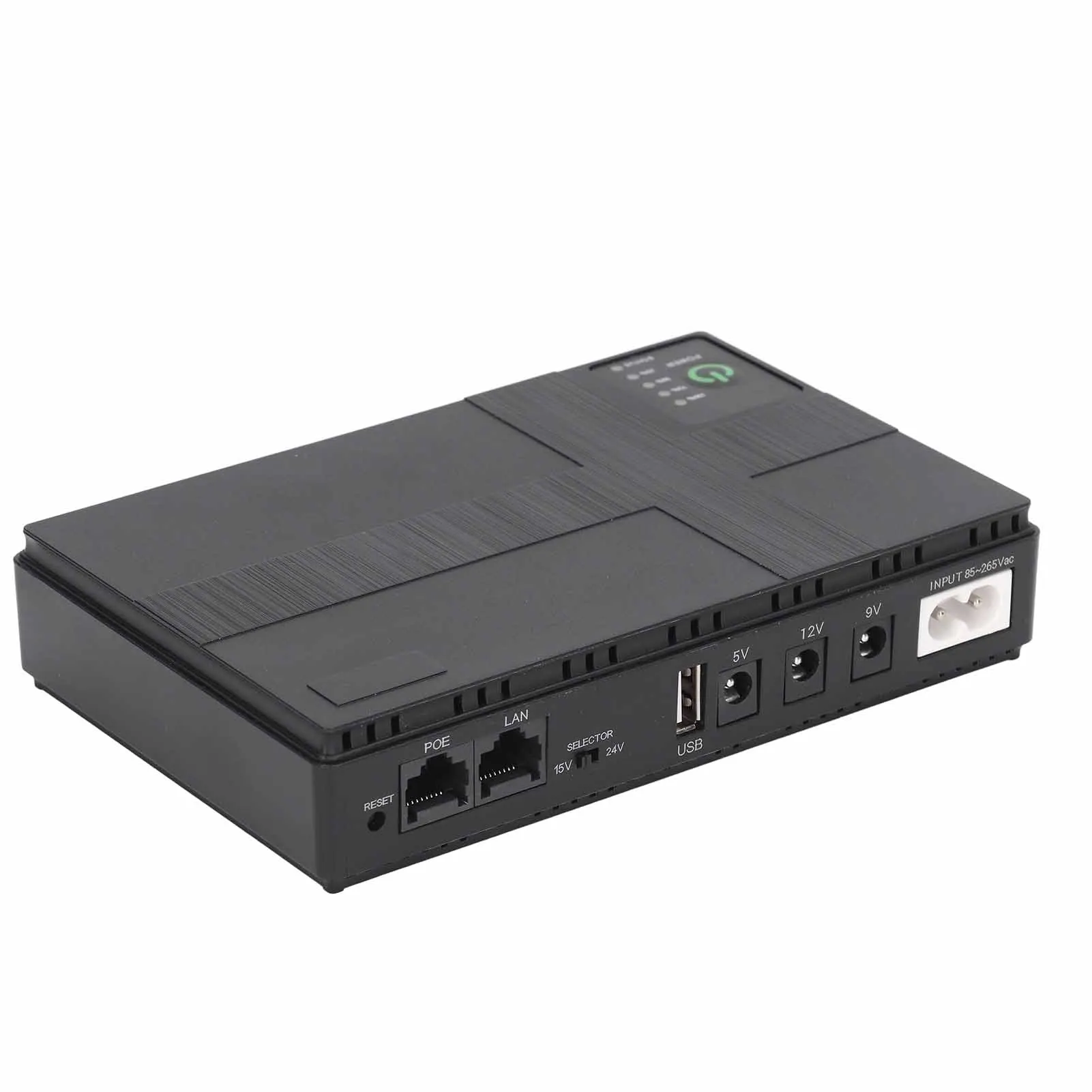 Uninterruptible Power Supply 5V 9V 12V 2A Multiple Protections 10400mAh POE 15V 24V 1A Mini UPS 85-265V High Safety for Camera