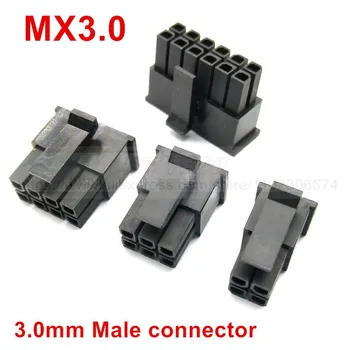 자동차 배선 하네스 커넥터 수 2 - 24 핀, PC, 컴퓨터 그래픽 카드, PCI-E 전원, Molex MX3.0, 3.0mm, 3mm, 로트당 10 개