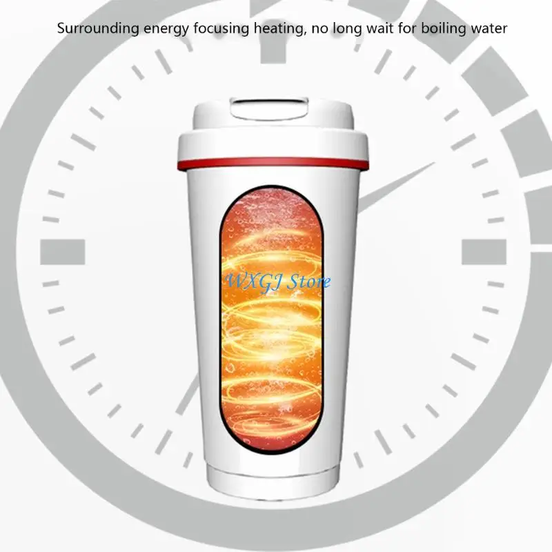 37JE 12V 24V 자동차 온수 머그잔 500ml 디지털 디스플레이 절연 머그잔 자동차 전기 주전자 자동차 물 난방 주전자 커피