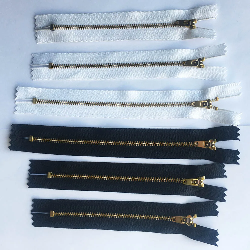10 stück 3 #8 cm 10 cm 11 cm 12 cm 13 cm 15 cm 18 cm Nähen Metall reißverschlüsse Auto Lock Schwarz DIY Zip Für Nähen Jeans Schuhe Denim Rock – Detail 11